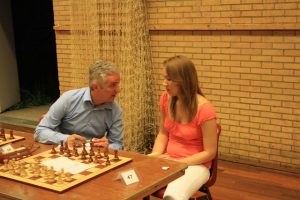 Frank tijdens het Limburg Open met Lisa Schut 2010